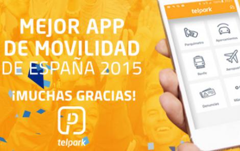 Telpark elegida como mejor App de movilidad de España 2015